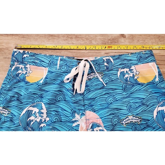 Sierra Nevada Big Wave Mens Sz 34 Waist Swim Trunks Board Shorts Nylon Made USA - Picture 5 of 10